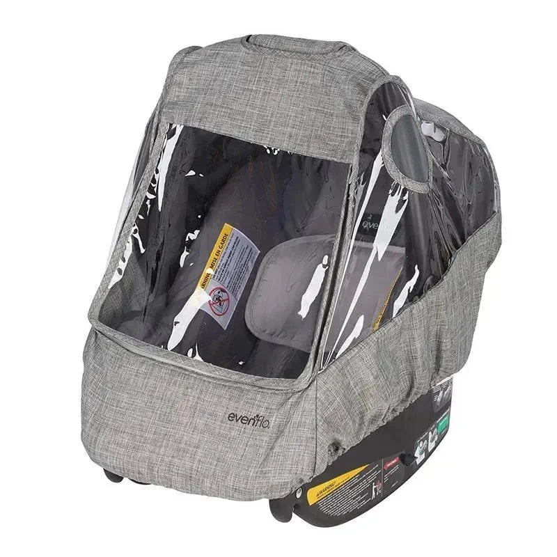 Evenflo Infant Carrier Weather Shield Gray Melange 3 Evenflo Infant Carrier Weather Shield Gray Melange