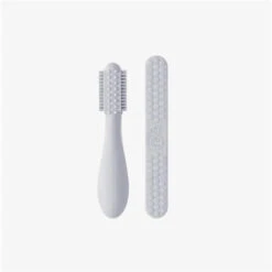 Ezpz - Baby-Led™ Toothbrush + Sensory Tongue Depressor Dual Pack, Pewter
