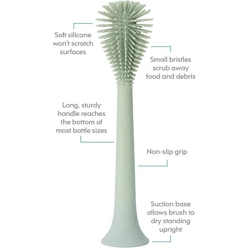 Ezpz - Bottle Brush Cleaner, Sage 6 Ezpz - Bottle Brush Cleaner, Sage - Image 4