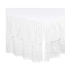 Farallon Dust Ruffles Eyelet, White Floral