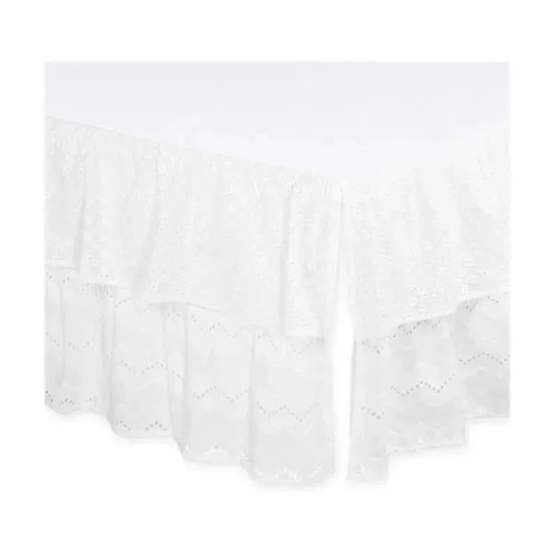 Farallon Dust Ruffles Eyelet, White Floral 3 Farallon Dust Ruffles Eyelet, White Floral