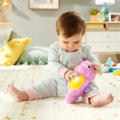 Fisher Price - Soothe & Glow, Seahorse Pink 8 Fisher Price - Soothe & Glow, Seahorse Pink -Macro Baby Store fisher price soothe and glow seahorse baby girl plush musical toy pink image 3 9c271bbc bd74 4401 991e 1a049513d28d