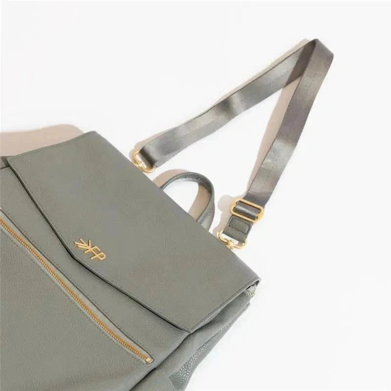 Freshly Picked - Classic Diaper Bag, Stone 8 Freshly Picked - Classic Diaper Bag, Stone - Image 6