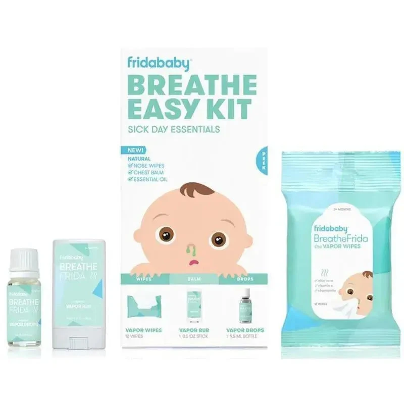 Fridababy - 3Pk Breathe Easy Kit Sick Day Essentials 3 Fridababy - 3Pk Breathe Easy Kit Sick Day Essentials