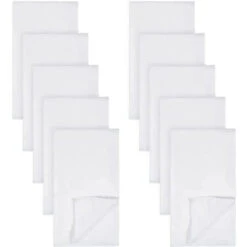 Gerber - 10Pk Flatfold Birdseye Cloth Diapers