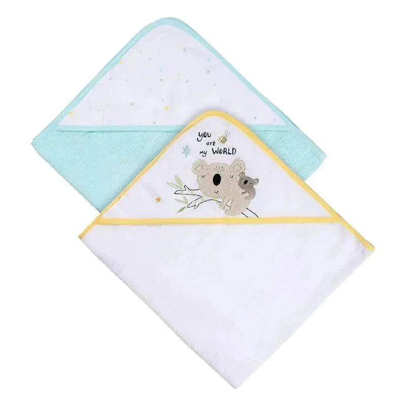 Gerber - 2Pk Terry Hooded Towels, Neutral Little Animals 3 Gerber - 2Pk Terry Hooded Towels, Neutral Little Animals