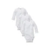 Gerber 3Pk Long Sleeve Onesies Withe -Macro Baby Store gerber 3pk long sleeve onesies withe image 1