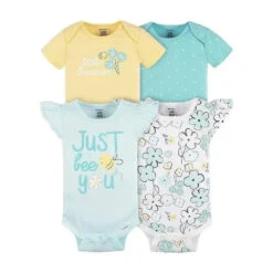 Gerber - 4Pk Baby Girl Short Sleeve Onesies