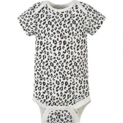 Gerber - 4Pk Baby Short Sleeve Onesies - Girl Leopard 11 Gerber - 4Pk Baby Short Sleeve Onesies - Girl Leopard -Macro Baby Store gerber 4pk baby short sleeve onesies girl leopard image 2
