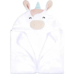 Gerber - Baby Hooded Bath Towel & Washcloths, Unicorn -Macro Baby Store gerber baby hooded bath towel washcloths unicorn image 3