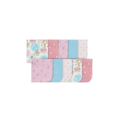 Gerber Baby Terry Washcloths Princess Pink