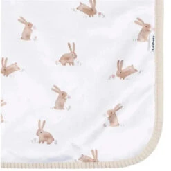 Gerber Bedding - 1Pk 2Ply Plush Blanket, Bunny -Macro Baby Store gerber bedding 1pk 2ply plush blanket bunny image 3