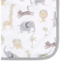 Gerber Bedding - 1Pk 2Ply Plush Blanket, Neutral Animals -Macro Baby Store gerber bedding 1pk 2ply plush blanket neutral animals image 3
