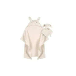 Gerber Bedding - 2Pc Security Blanket & Hooded Blanket Set, Bunny