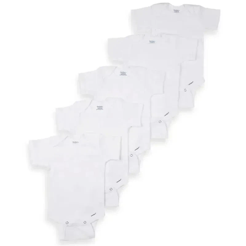 Gerber ONESIES Brand 5-Pack Short-Sleeve Bodysuits 3 Gerber ONESIES Brand 5-Pack Short-Sleeve Bodysuits