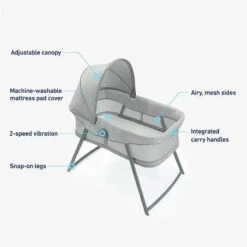 Graco - Dream More 2-in-1 Travel Bassinet Jaden 11 Graco - Dream More 2-in-1 Travel Bassinet Jaden -Macro Baby Store graco dream more 2 in 1 travel bassinet jaden image 5