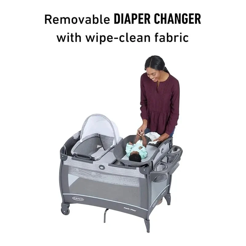 Graco - Pack 'n Play Close2Baby Bassinet Playard, Derby 8 Graco - Pack 'n Play Close2Baby Bassinet Playard, Derby - Image 6