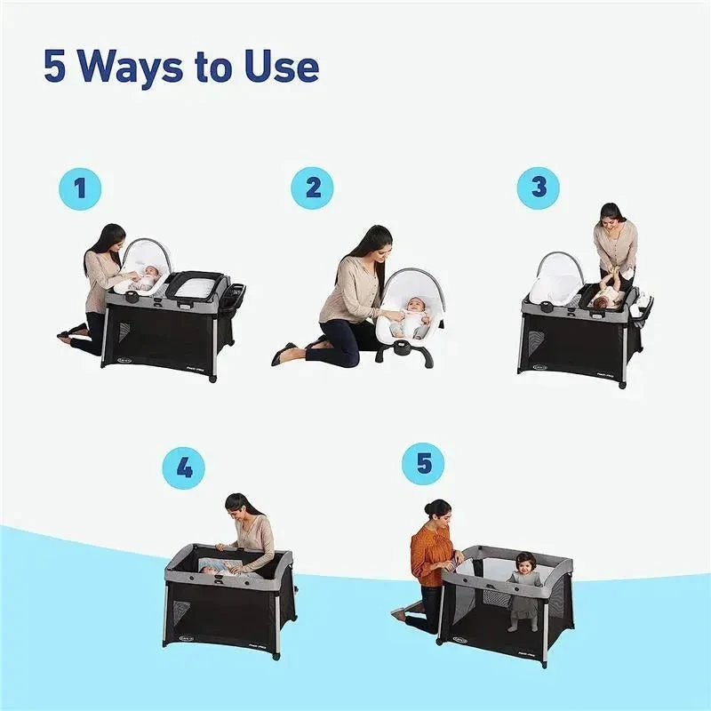 Graco - Pack 'n Play FoldLite Playard, Modern Cottage Collection 7 Graco - Pack 'n Play FoldLite Playard, Modern Cottage Collection - Image 5