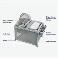 Graco - Pack 'n Play FoldLite Playard, Modern Cottage Collection 13 Graco - Pack 'n Play FoldLite Playard, Modern Cottage Collection -Macro Baby Store graco pack n play foldlite playard modern cottage collection image 6