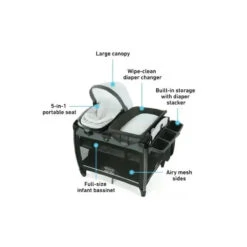 Graco - Pack 'n Play Rock 'n Grow Playard 9 Graco - Pack 'n Play Rock 'n Grow Playard -Macro Baby Store graco pack n play rock n grow playard image 4