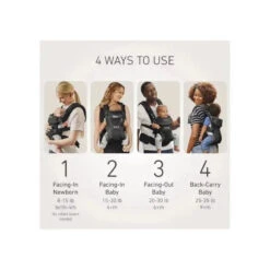 Graco - Premier Cradle Me Air 4-in-1 Baby Carrier, Onyx Black 10 Graco - Premier Cradle Me Air 4-in-1 Baby Carrier, Onyx Black -Macro Baby Store graco premier cradle me air 4 in 1 baby carrier onyx black image 7