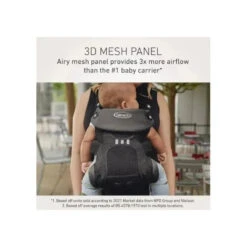 Graco - Premier Cradle Me Air 4-in-1 Baby Carrier, Onyx Black 11 Graco - Premier Cradle Me Air 4-in-1 Baby Carrier, Onyx Black -Macro Baby Store graco premier cradle me air 4 in 1 baby carrier onyx black image 9