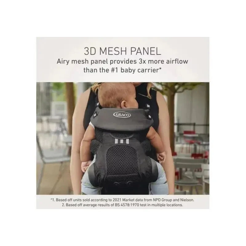 Graco - Premier Cradle Me Air 4-in-1 Baby Carrier, Onyx Black 7 Graco - Premier Cradle Me Air 4-in-1 Baby Carrier, Onyx Black - Image 5