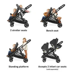 Graco - Ready2Grow 2.0 Double Stroller, Rafa 10 Graco - Ready2Grow 2.0 Double Stroller, Rafa -Macro Baby Store graco ready2grow 2 0 double stroller rafa image 3