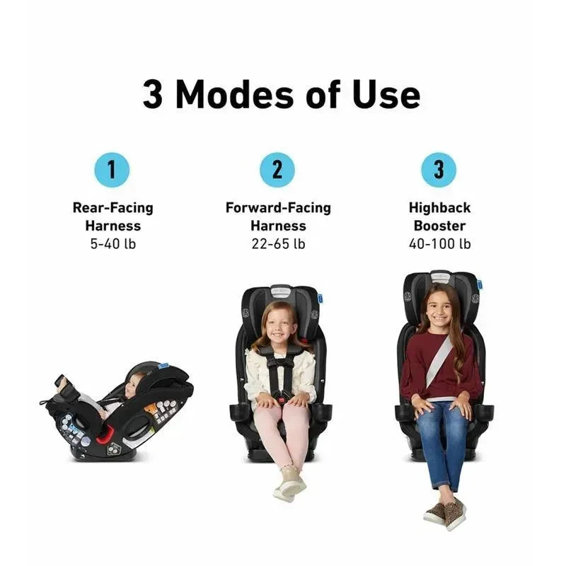Graco - SlimFit3 LX 3-in-1 All-in-One Convertible Car Seat, Kunningham 4 Graco - SlimFit3 LX 3-in-1 All-in-One Convertible Car Seat, Kunningham - Image 2