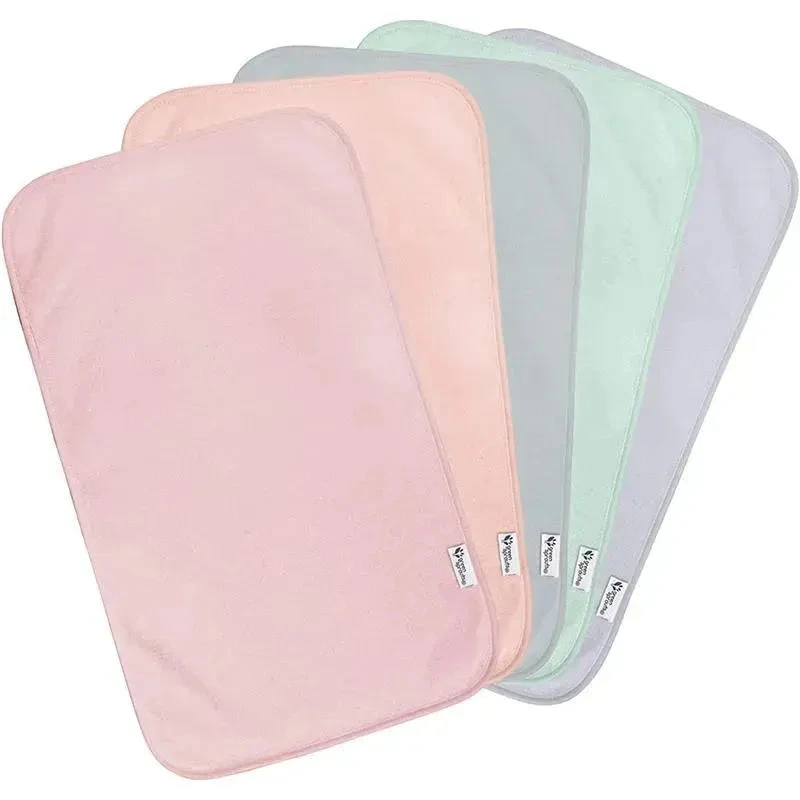 Green Sprouts - 5Pk Stay-Dry Burp Pads, Rose 3 Green Sprouts - 5Pk Stay-Dry Burp Pads, Rose
