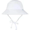 Green Sprouts - Baby Breathable Swim & Sun Bucket Hat, White -Macro Baby Store green sprouts baby breathable swim sun bucket hat white image 1