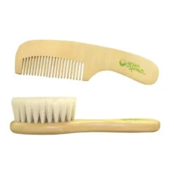 Green Sprouts Brush & Comb Set, Natural