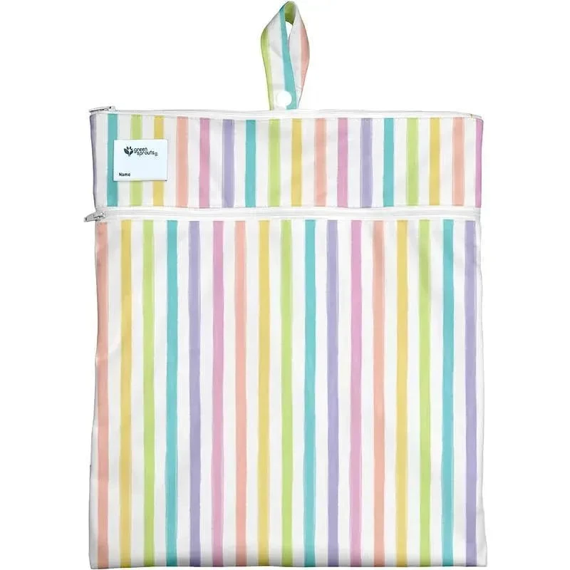 Green Sprouts - Eco Wet & Dry Bag, Rainbow Stripe 3 Green Sprouts - Eco Wet & Dry Bag, Rainbow Stripe