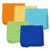 Green Sprouts Organic Cotton Muslin Face Cloths 5Pk, Boy -Macro Baby Store green sprouts organic cotton muslin face cloths 5pk boy image 1