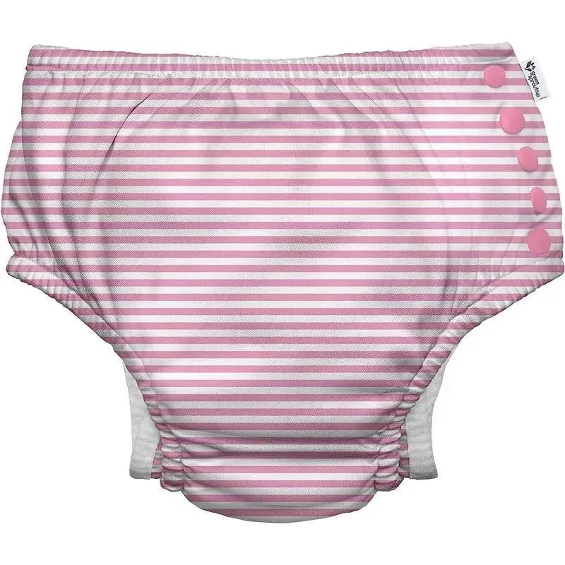 Green Sprouts - Reusable Eco Snap Swim Diaper, Light Pink Pinstripe 3 Green Sprouts - Reusable Eco Snap Swim Diaper, Light Pink Pinstripe