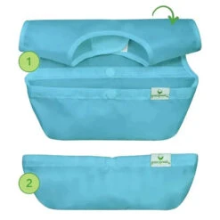 Green Sprouts Snap & Go Easy-Wear Bib 3-Pack Set, Aqua Pirate -Macro Baby Store green sprouts snap go easy wear bib 3 pack set aqua pirate image 3