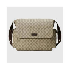 Gucci GG Plus Supreme Diaper Bag, Beige