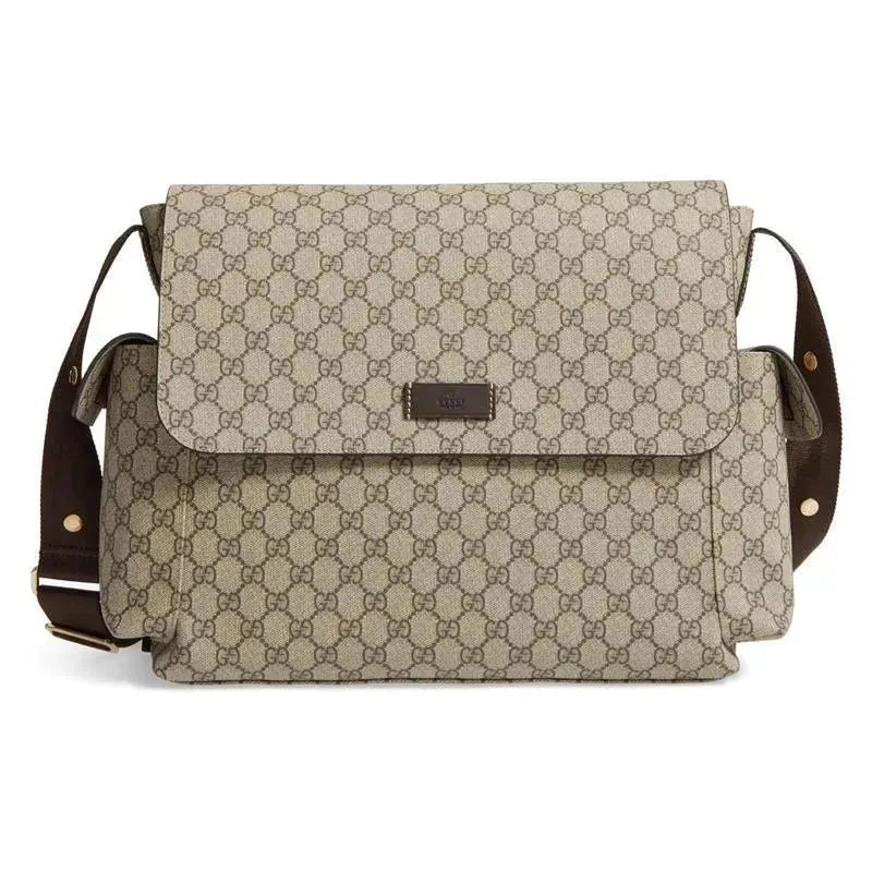 Gucci Supreme Diaper Bag With Changing Pad, Beige 3 Gucci Supreme Diaper Bag With Changing Pad, Beige