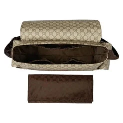 Gucci Supreme Diaper Bag With Changing Pad, Beige 19 Gucci Supreme Diaper Bag With Changing Pad, Beige -Macro Baby Store gucci supreme diaper bag with changing pad beige image 15