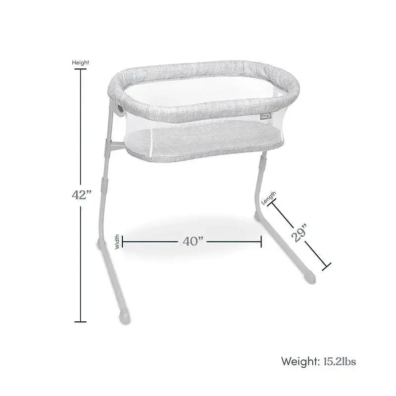 Halo - Innovations Bassinet Flex Sleeper, Gray 5 Halo - Innovations Bassinet Flex Sleeper, Gray - Image 3