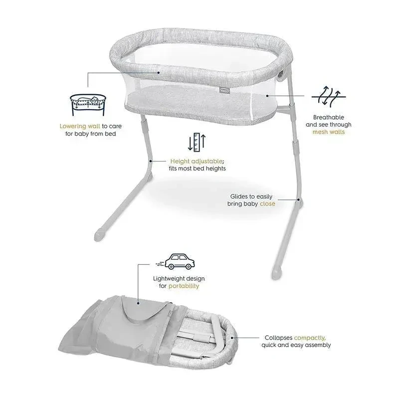 Halo - Innovations Bassinet Flex Sleeper, Gray 9 Halo - Innovations Bassinet Flex Sleeper, Gray - Image 7