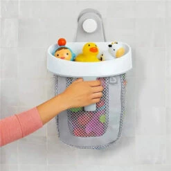 Hanging Bath Toy Storage , Grey , By Munchkin 12 Hanging Bath Toy Storage , Grey , By Munchkin -Macro Baby Store hanging bath toy storage grey by munchkin image 9