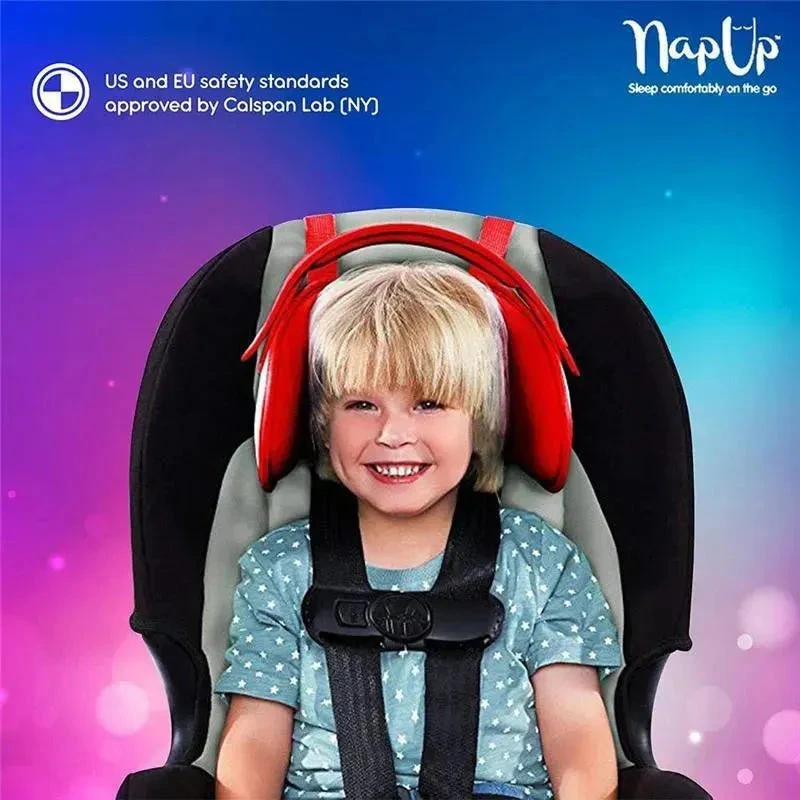 Headovations (Nap Up) - Child Head Support For Car Seats, Red 4 Headovations (Nap Up) - Child Head Support For Car Seats, Red - Image 2