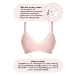 Hotmilk - Seasonal Colour Caress Seamfree Bamboo Multifit Bra, Lotus Pink -Macro Baby Store hotmilk seasonal colour caress seamfree bamboo multifit bra lotus pink image 4