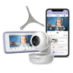 Hubble - Wi-Fi Nursery Pal Deluxe 5 Smart Hd Baby Monitor With Touch Screen Viewer & Portable Camera