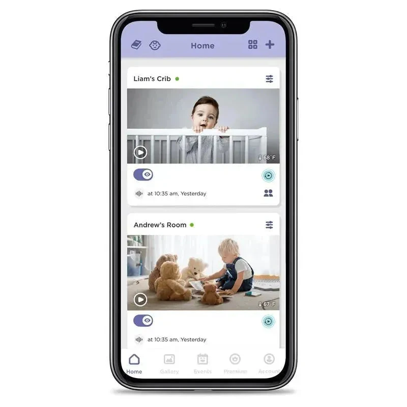 Hubble - Wi-Fi Nursery Pal Deluxe Twin 5 Smart Hd Baby Monitor With Touch Screen Viewer & Portable Twin Cameras 7 Hubble - Wi-Fi Nursery Pal Deluxe Twin 5 Smart Hd Baby Monitor With Touch Screen Viewer & Portable Twin Cameras - Image 5