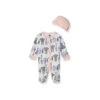 Hudson Baby - 2Pk Pink Safari Baby Girl Preemie Sleep & Play And Cap -Macro Baby Store hudson baby 2pk pink safari baby girl preemie sleep play and cap image 1