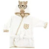 Hudson Baby - Nerdy Giraffe Baby Cotton Animal Face Bathrobe