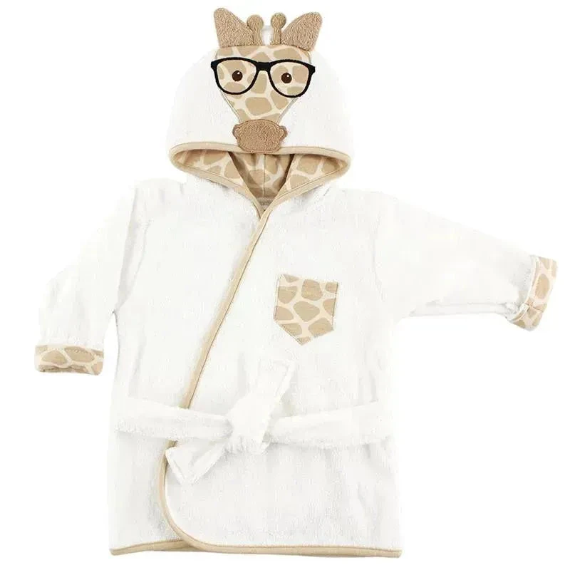 Hudson Baby - Nerdy Giraffe Baby Cotton Animal Face Bathrobe 3 Hudson Baby - Nerdy Giraffe Baby Cotton Animal Face Bathrobe
