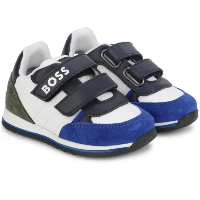 Hugo Boss Baby - Boy Suede Sneakers, White 3 Hugo Boss Baby - Boy Suede Sneakers, White
